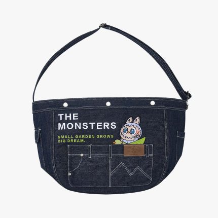 LABUBU Denim Messenger Bag – THE MONSTERS FALL IN WILD SERIES