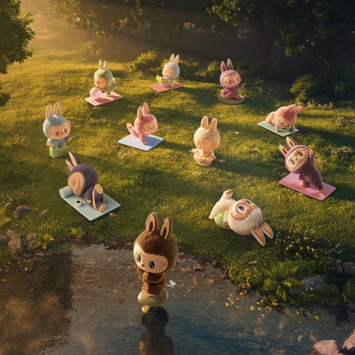 THE MONSTERS LABUBU Lazy Yoga Series Figures THE MONSTERS LABUBU Lazy Yoga Series Figures