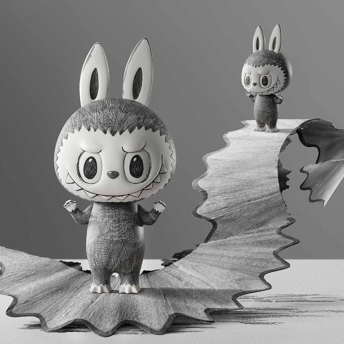 Labubu mega 400% sketch Labubu mega 400% sketch
