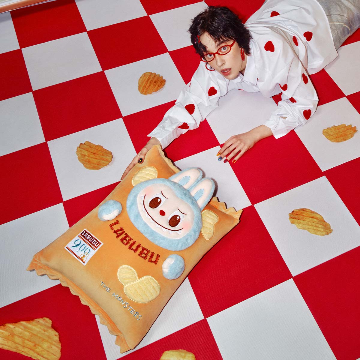 LABUBU Pillow (Chips) – THE MONSTERS Wacky Mart Series LABUBU Pillow (Chips) – THE MONSTERS Wacky Mart Series
