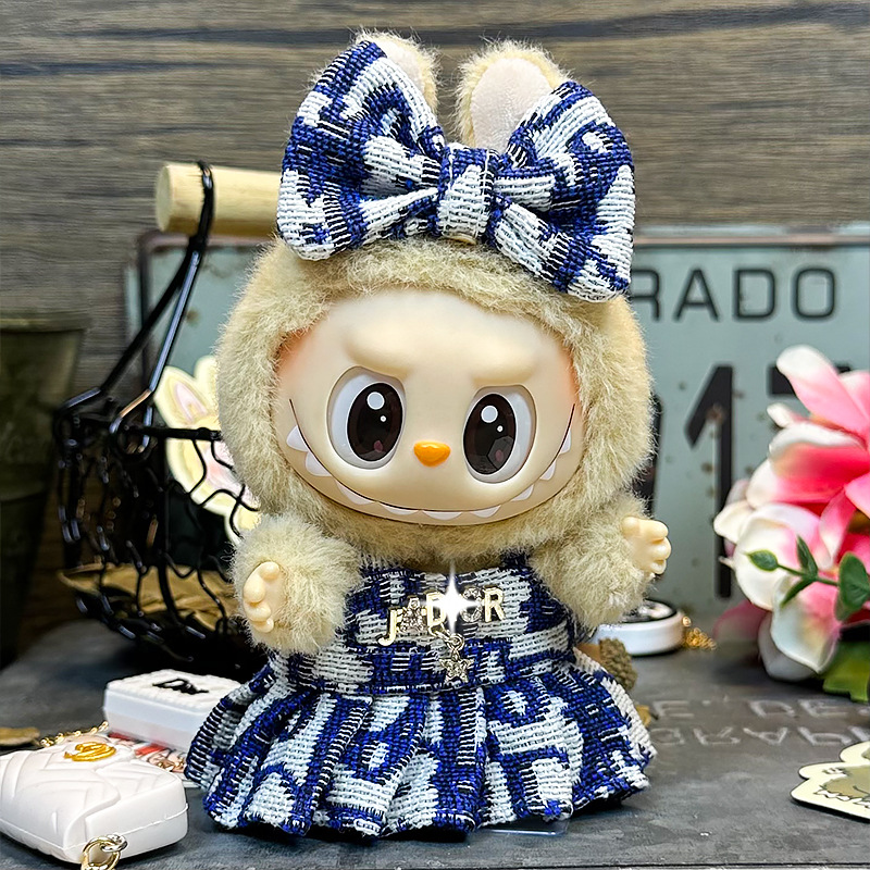 Labubu Chic and Charisma Blue Elegance Labubu Chic and Charisma Blue Elegance