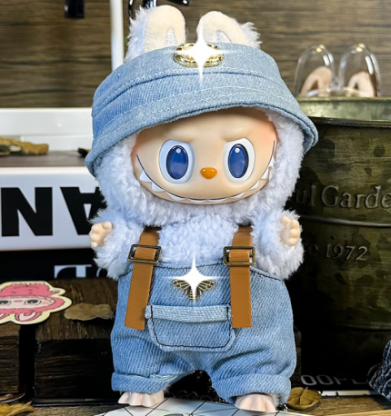 Labubu Set of Denim Chill Jean Edition Sky Blue