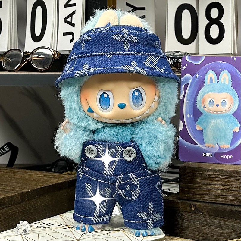Labubu Galactic Denim Style Jean Outfit for Dark Blue Labubu Galactic Denim Style Jean Outfit for Dark Blue