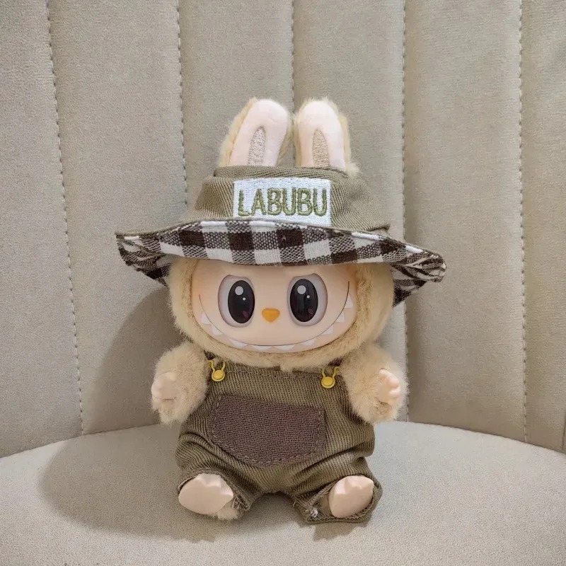 Countryside Vichy Outfit for Labubu Figure Countryside Vichy Outfit for Labubu Figure